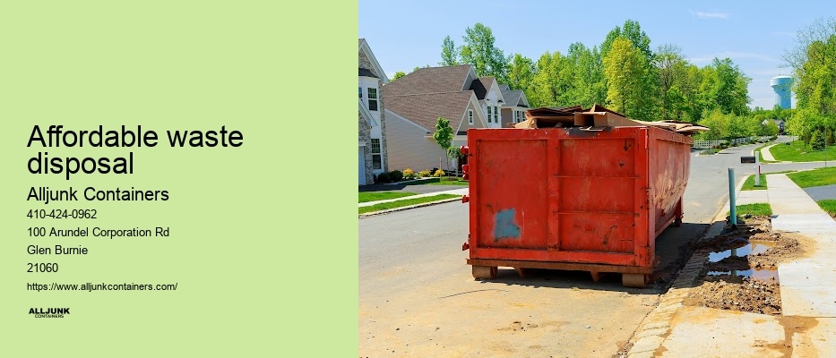 Dumpster rental in Baltimore