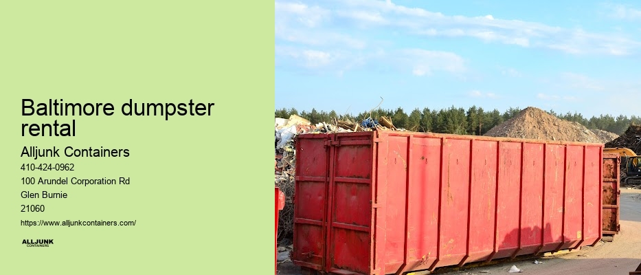 Baltimore dumpster rental