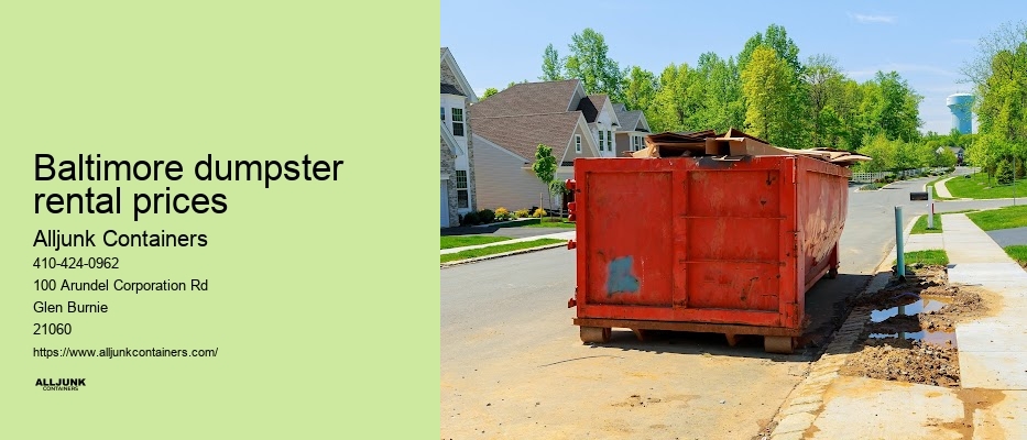 Commercial dumpster rental