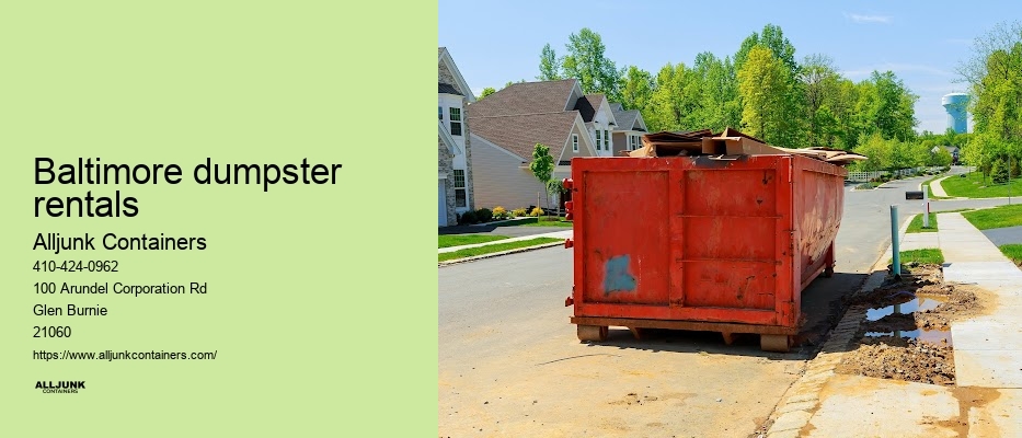 Trash container rental