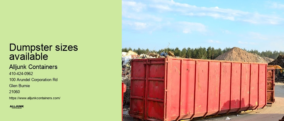 Dumpster pick-up service