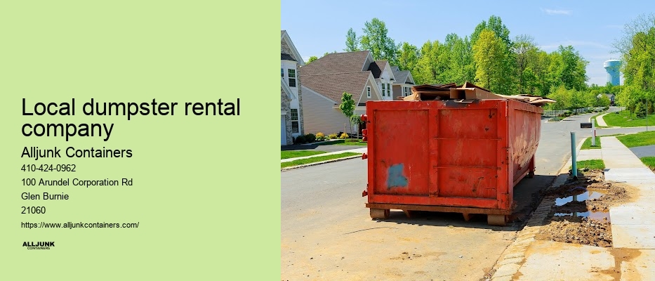 Dumpster rental in Baltimore county