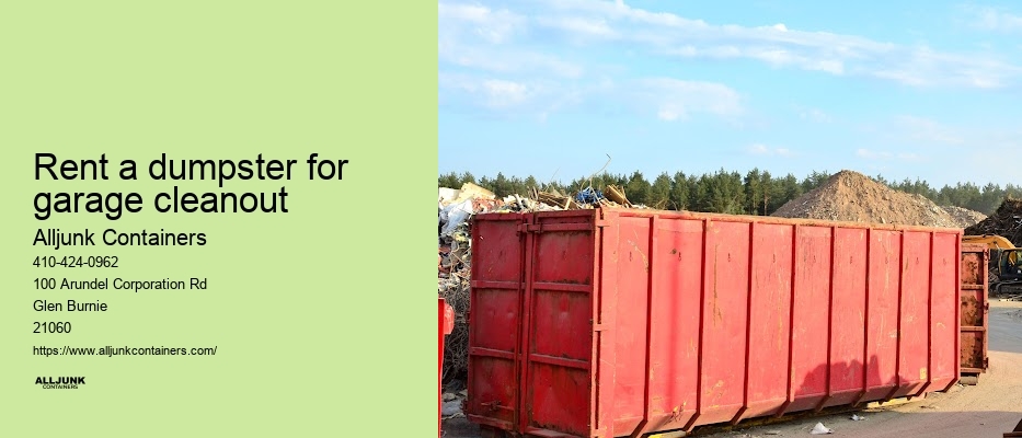 Trash dumpster rental