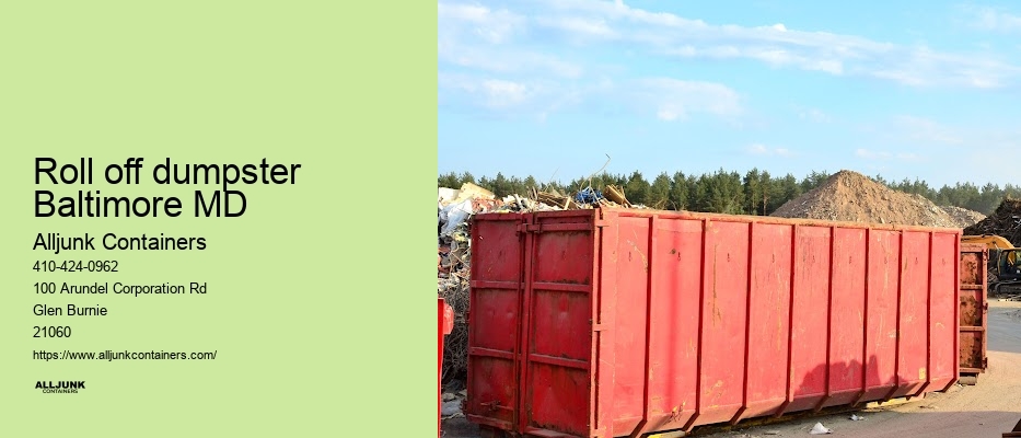 Dumpster for office cleanout