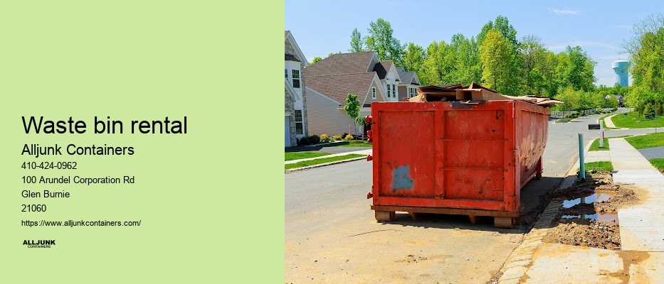 Dumpster sizes available